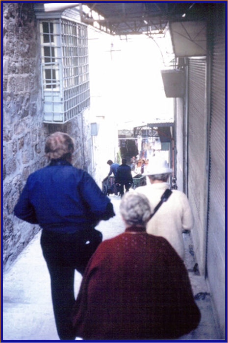 Heading down through the Christian Quarter to the Church of the Holy Sepulchre